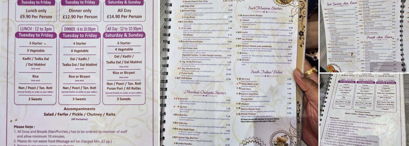 Ram's Pure Vegetarian Restaurant Menu