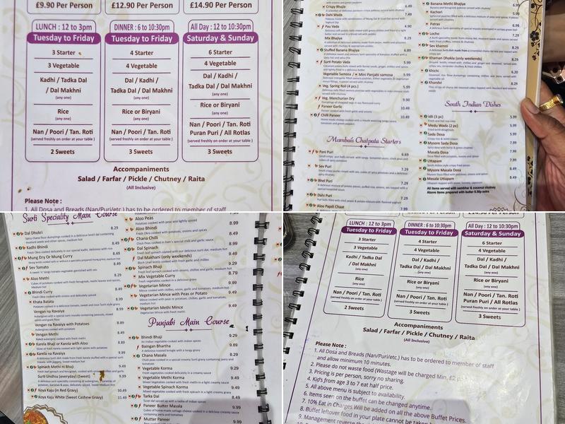 Ram's Pure Vegetarian Restaurant Menu