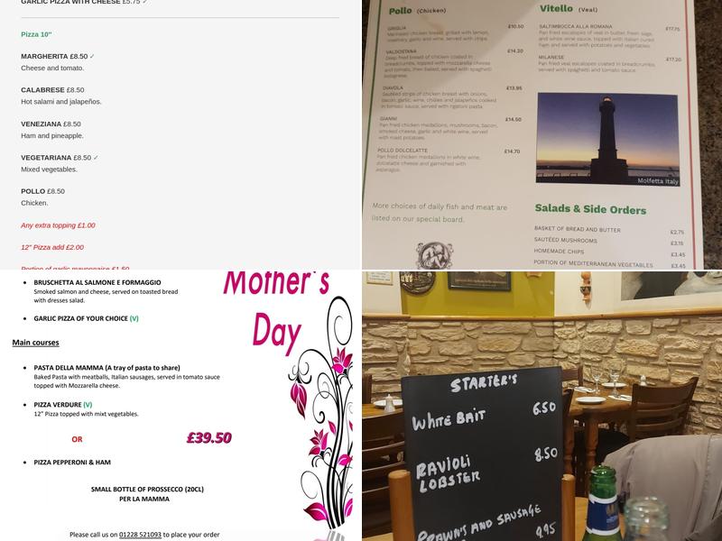 Gianni's Pizzeria Menu