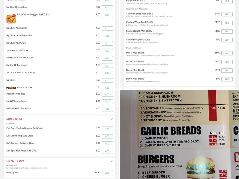 Efes Continental Menu