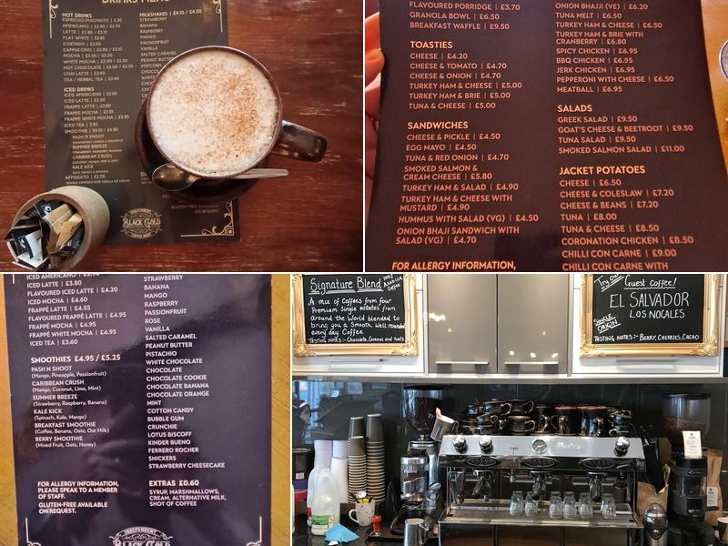 Black Gold Coffee Menu