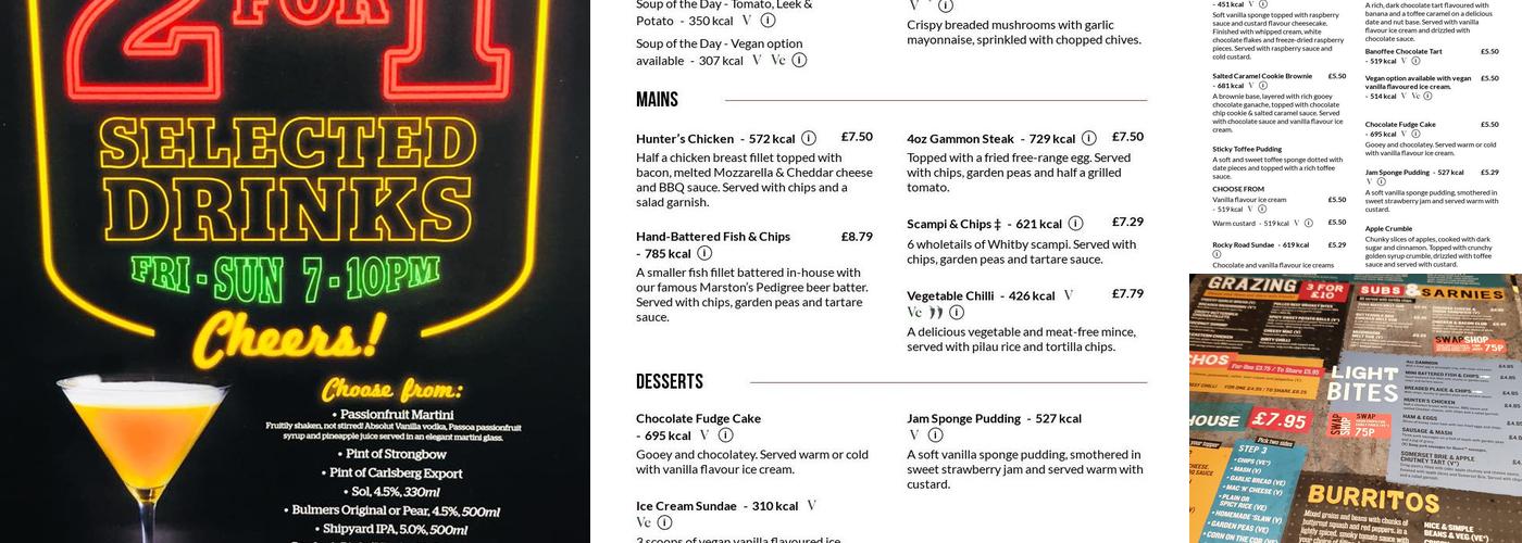 Greyhound Menu