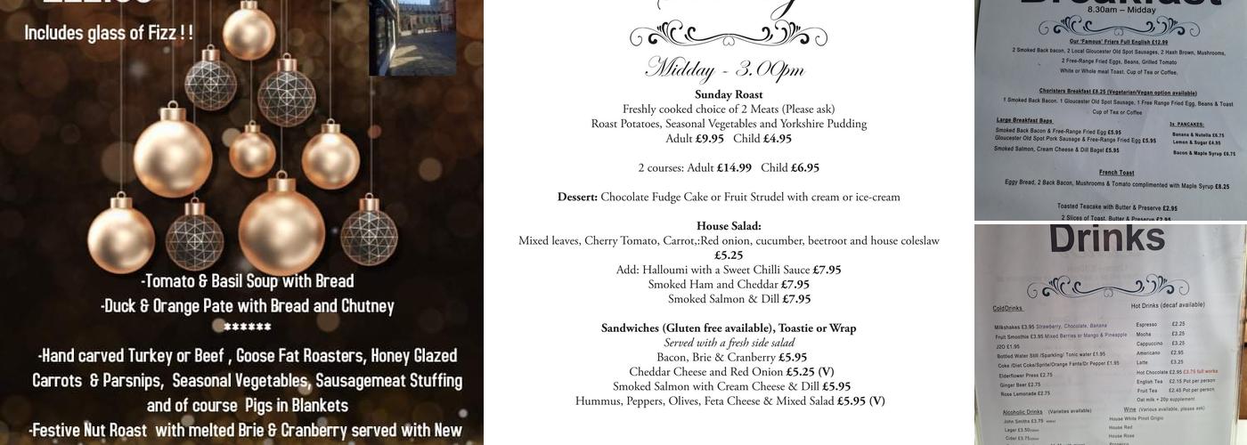 Comfy Pew Cafe Bistro Menu