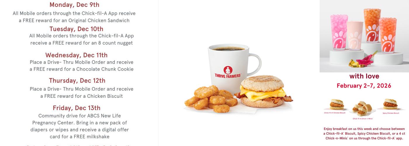 Chick-fil-A Menu