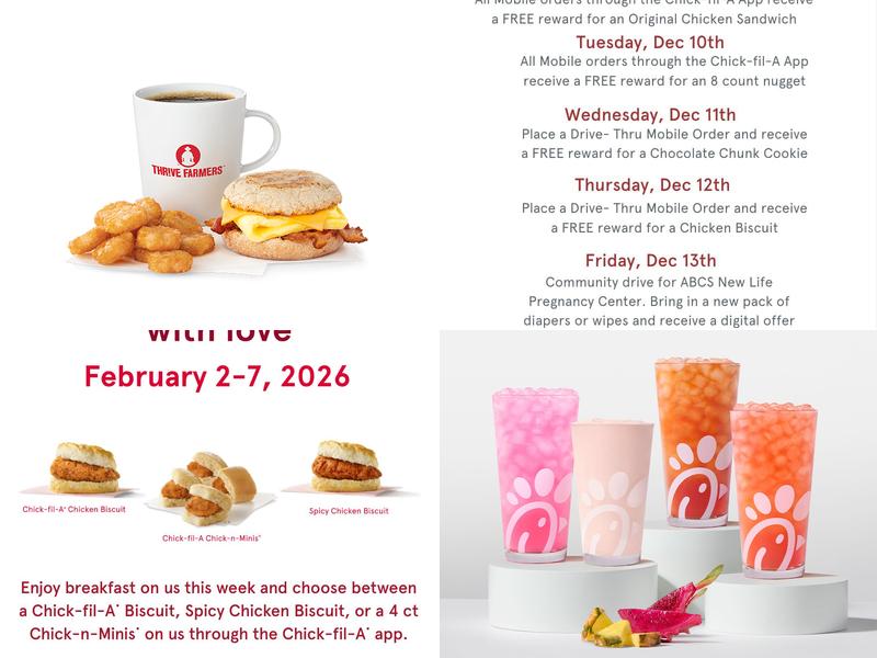 Chick-fil-A Menu