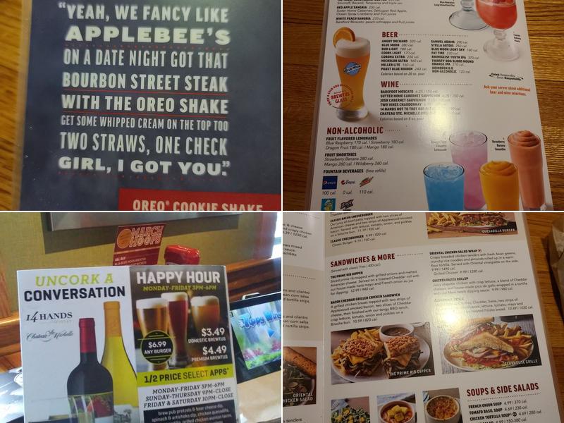 Applebee's Grill + Bar Menu