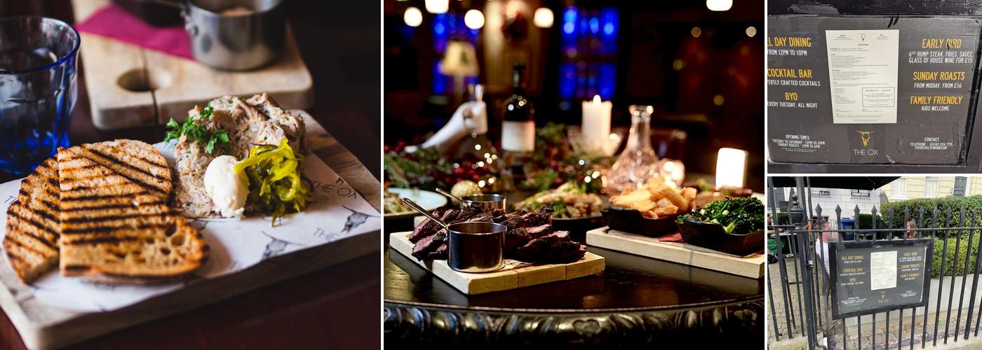 The Ox Cheltenham Menu