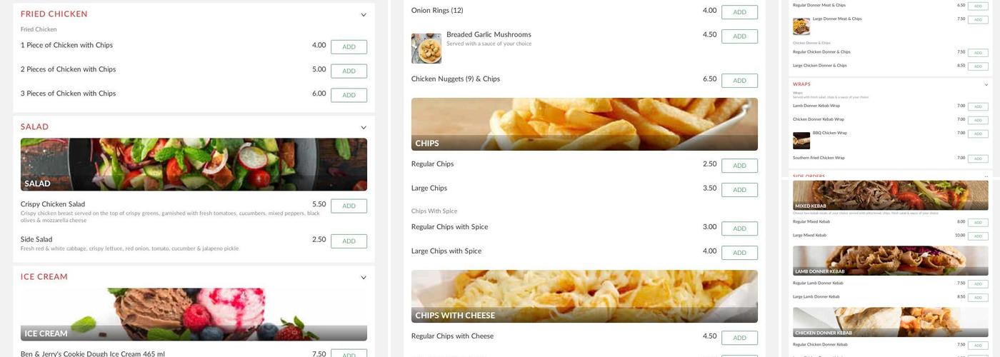 Valentinos Pizzeria Menu