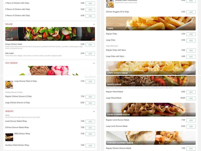 Valentinos Pizzeria Menu