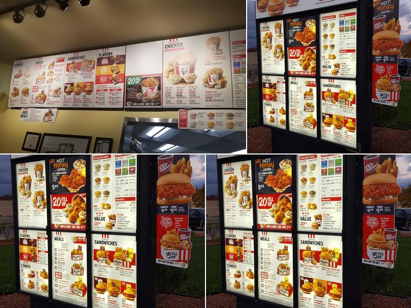 KFC Menu