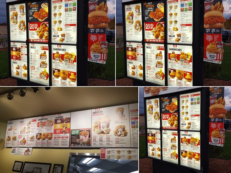 KFC Menu