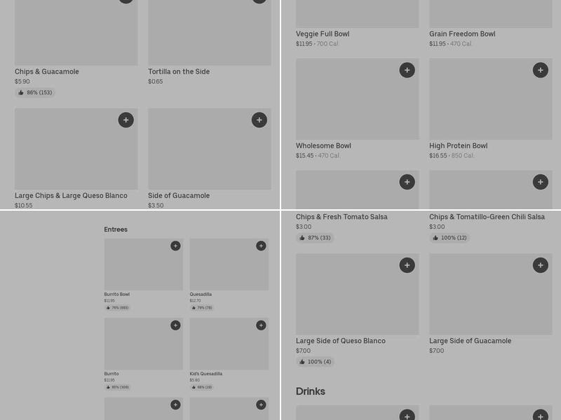 Chipotle Mexican Grill Menu