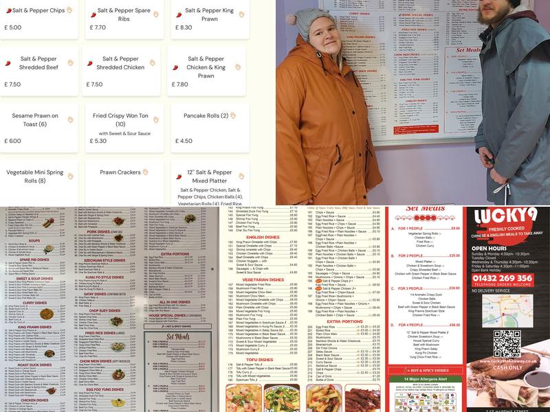 Lucky 9 Takeaway Menu