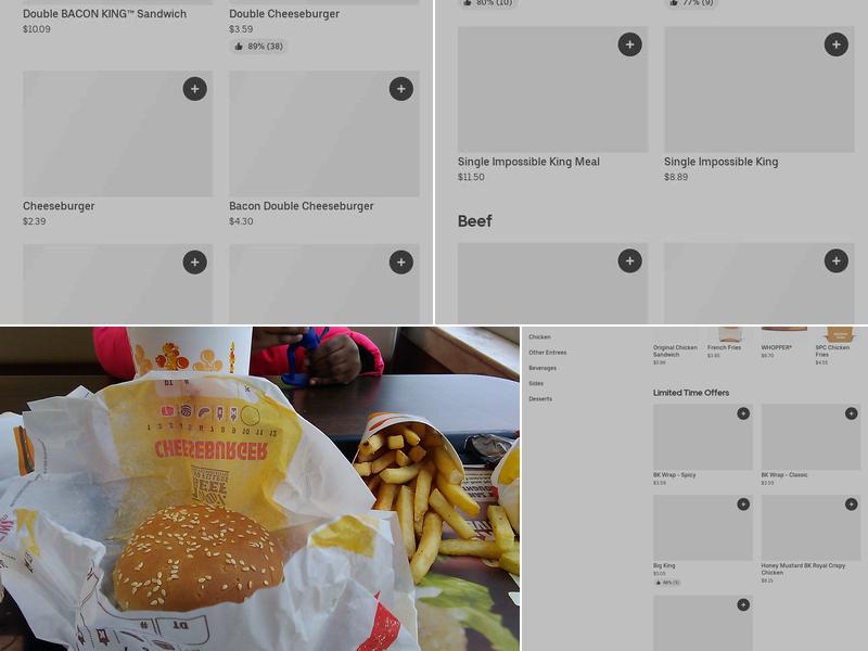 Burger King Menu