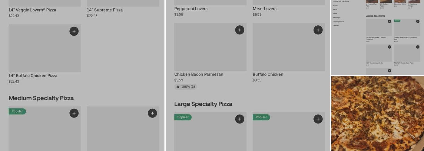 Pizza Hut Menu
