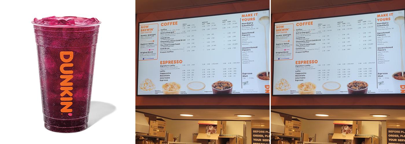 Dunkin' Menu