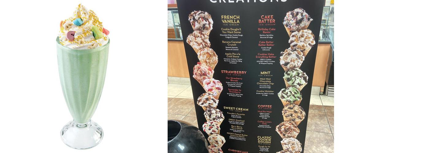 Cold Stone Creamery Menu