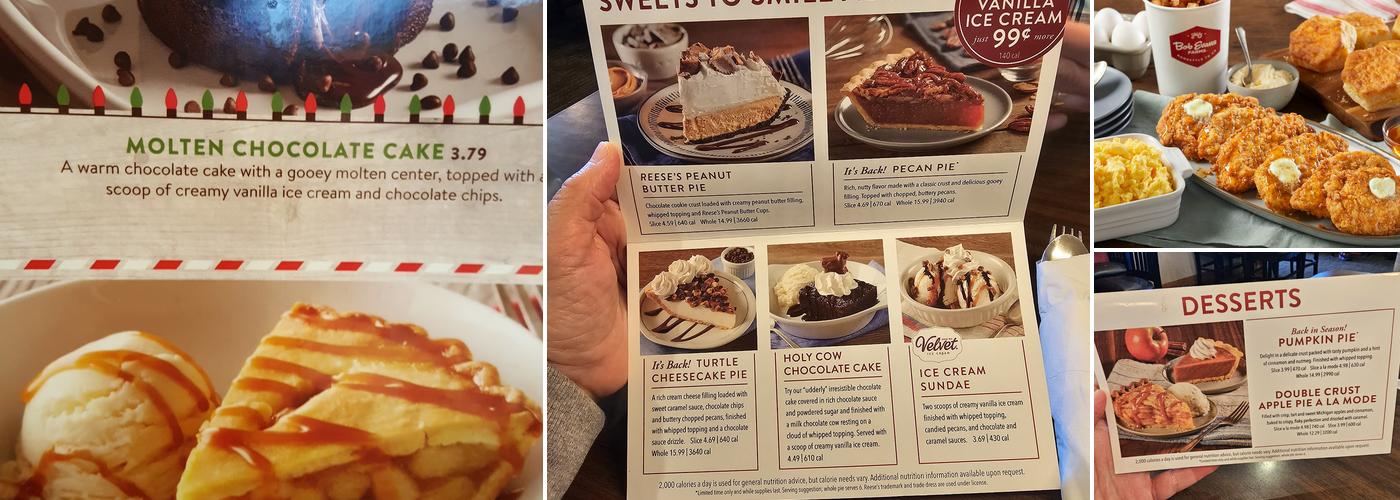 Bob Evans Menu
