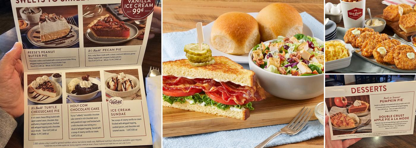 Bob Evans Menu
