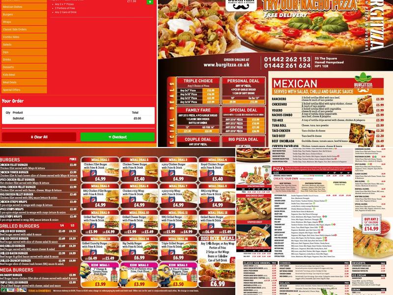 Burgitzza (Hemel Hempstead) Menu