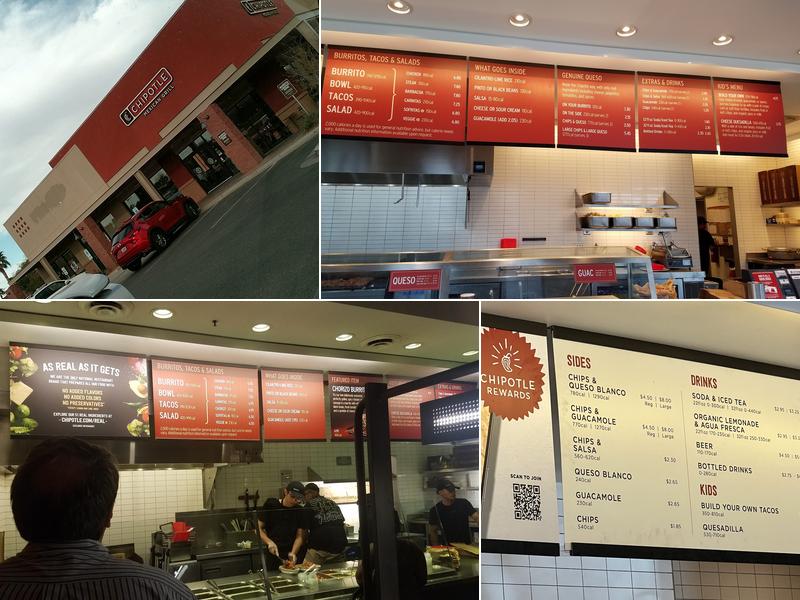 Chipotle Mexican Grill Menu