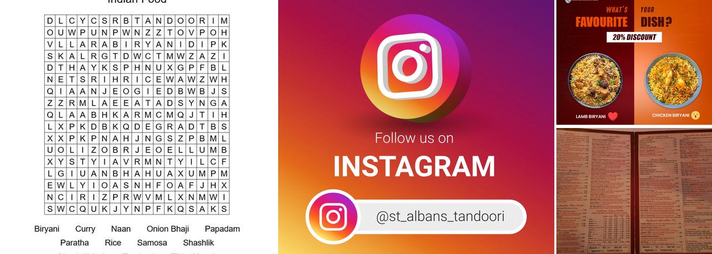 St Albans Tandoori Menu