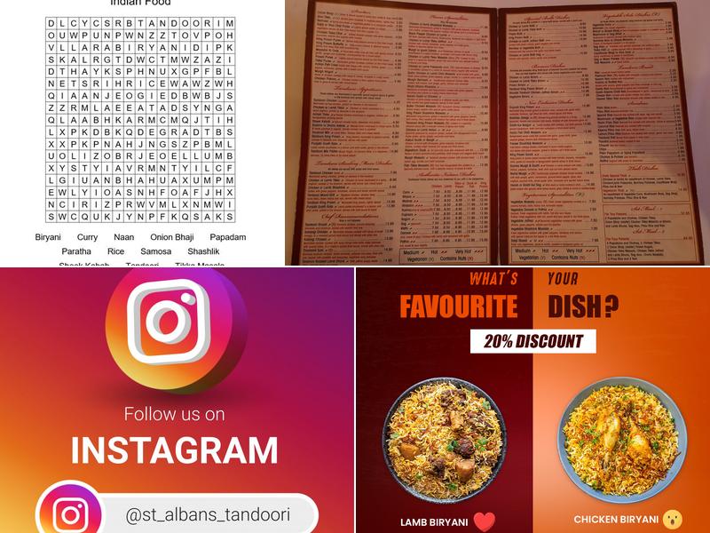 St Albans Tandoori Menu