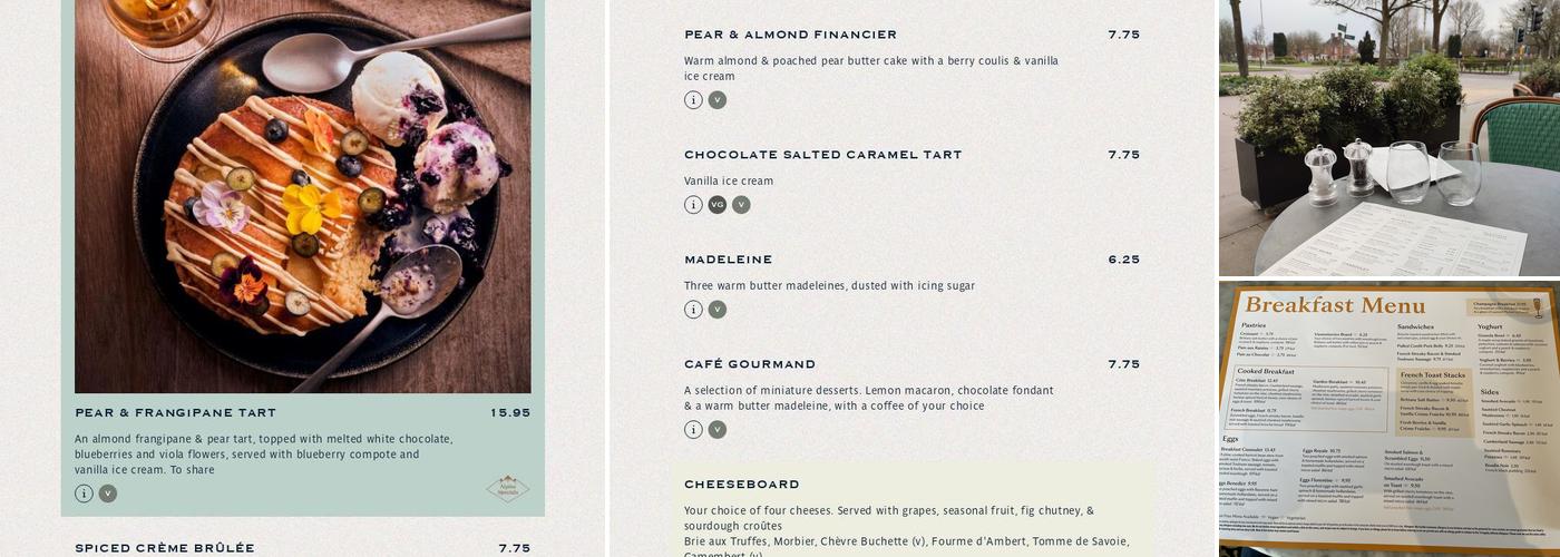 Côte Welwyn Garden City Menu