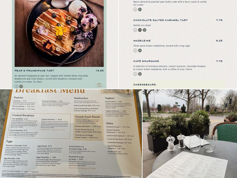 Côte Welwyn Garden City Menu