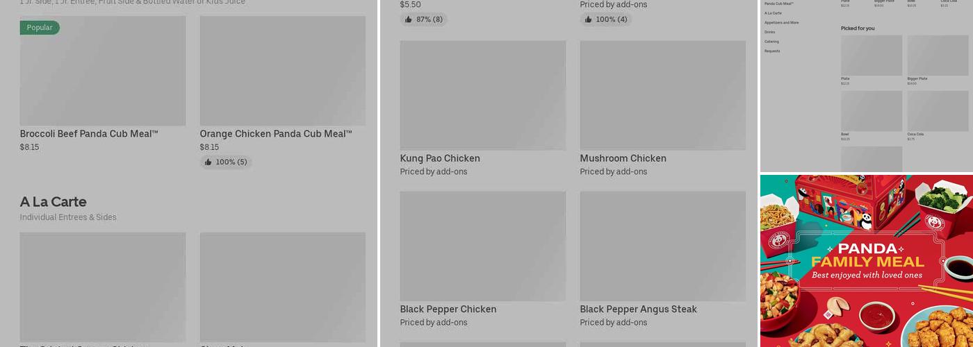 Panda Express Menu