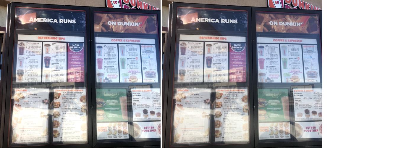 Dunkin' Menu