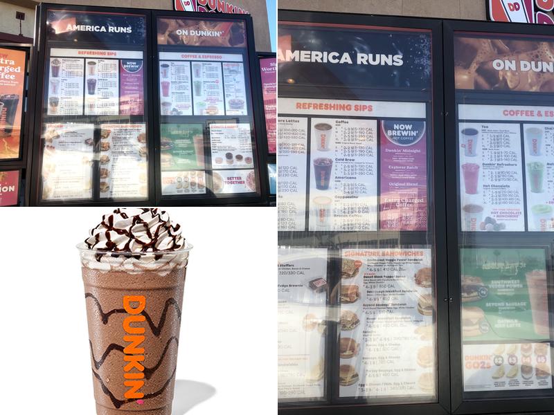 Dunkin' Menu
