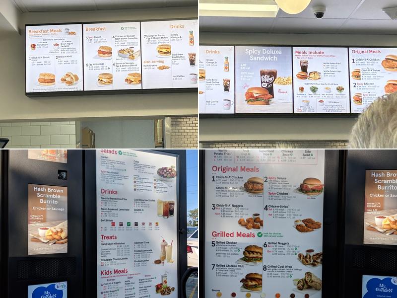 Chick-fil-A Menu