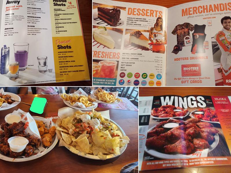 Hooters Menu