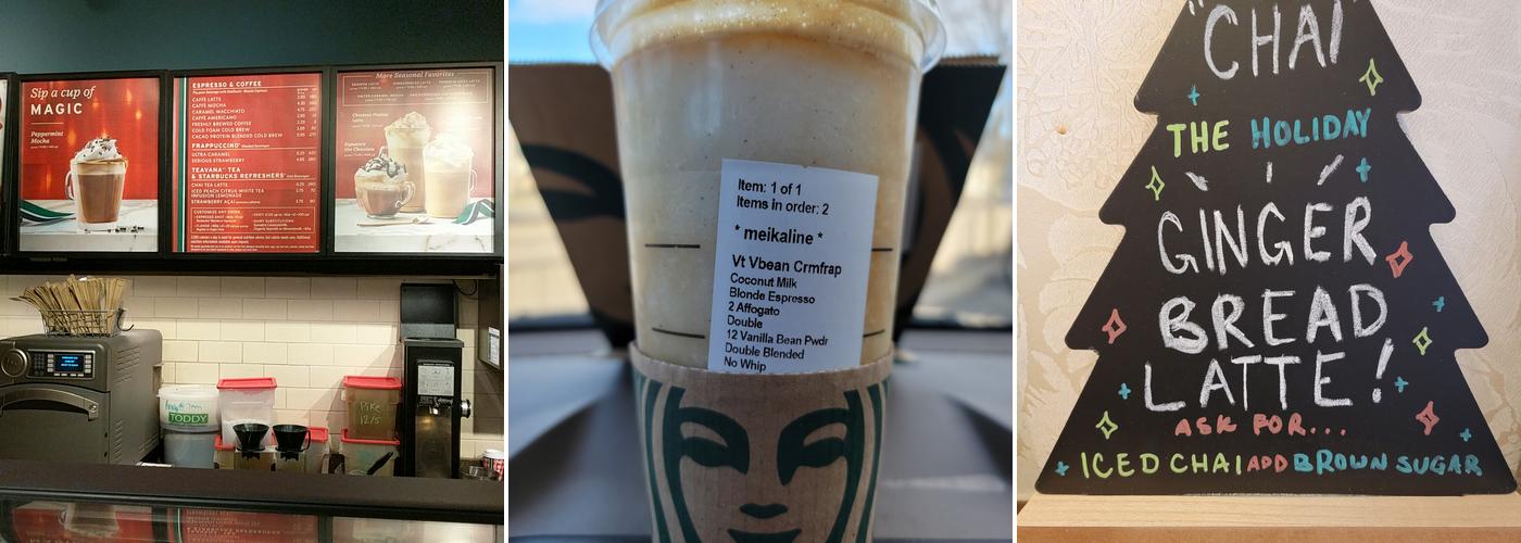 Starbucks Coffee Company Menu