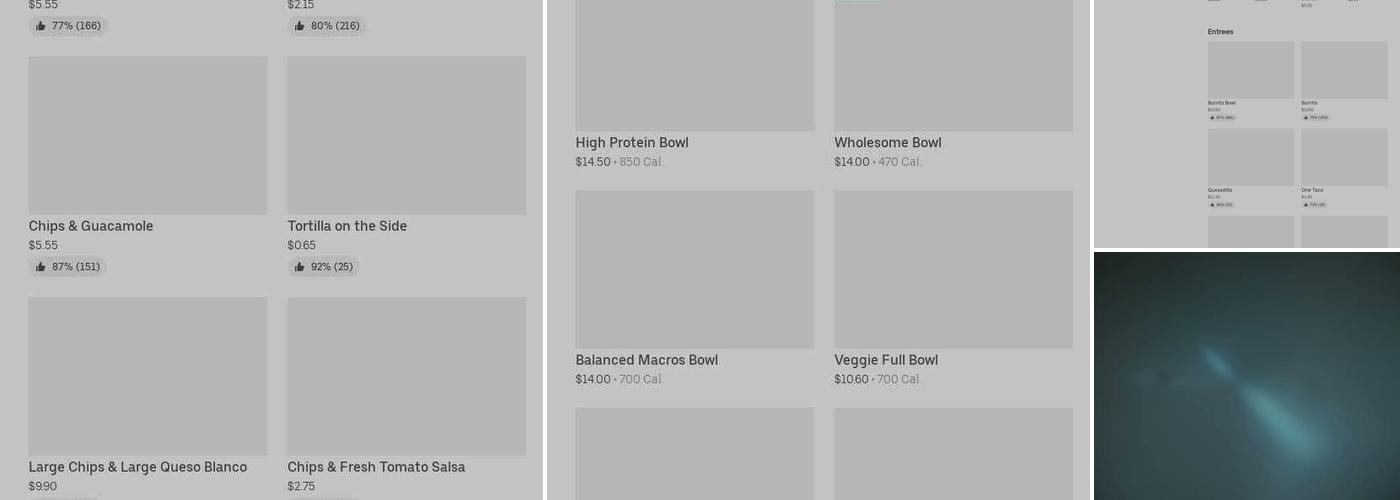 Chipotle Mexican Grill Menu