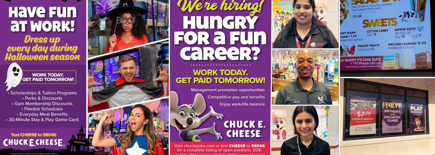 Chuck E. Cheese Menu