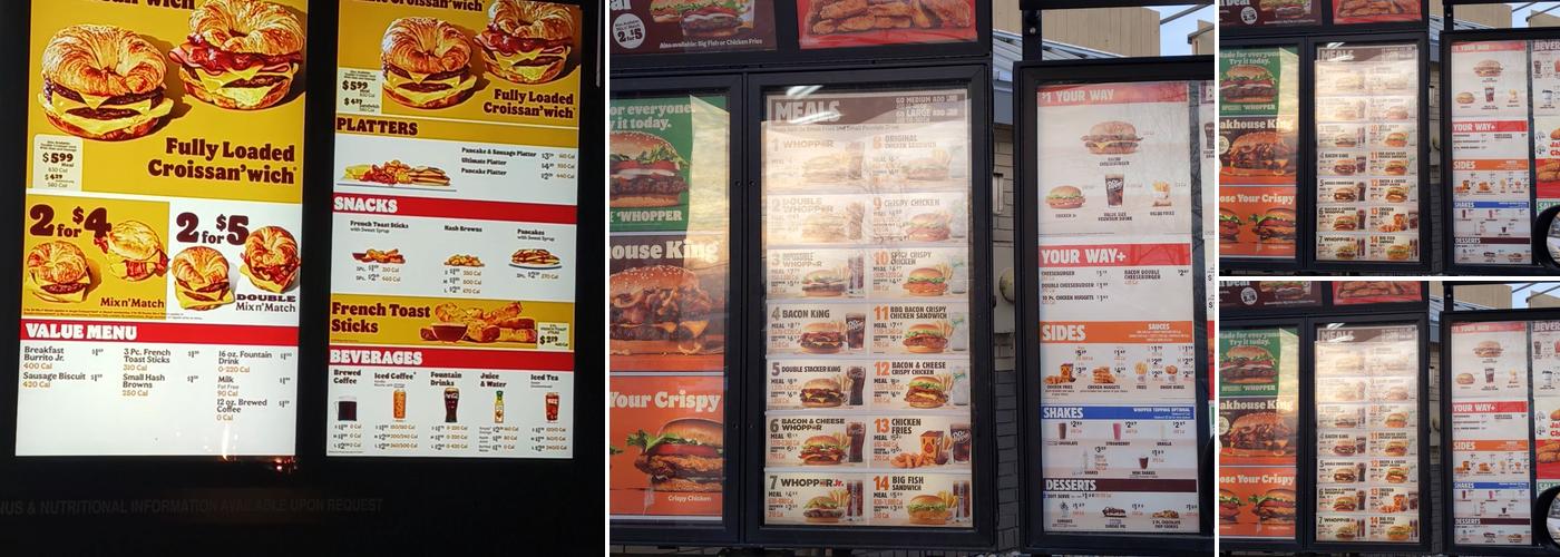 Burger King Menu