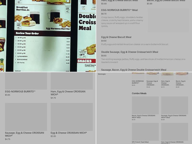 Burger King Menu