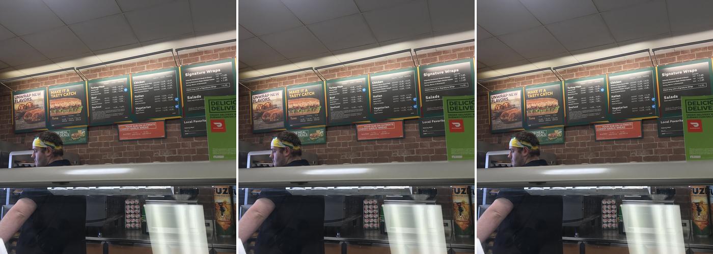 Subway Menu