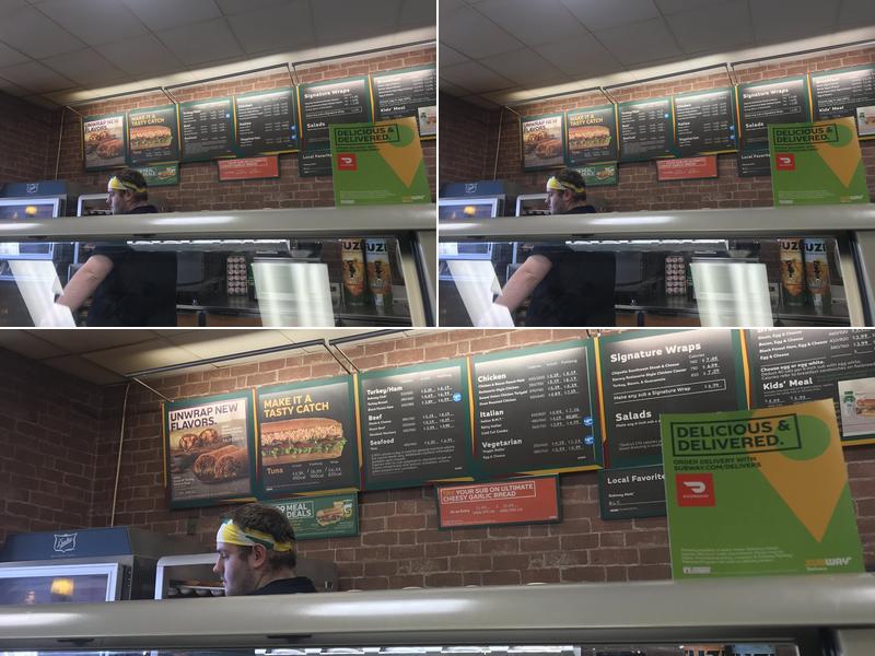 Subway Menu