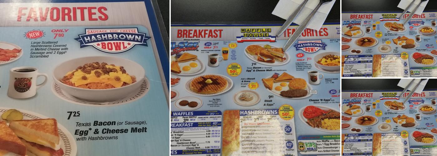 Waffle House Menu