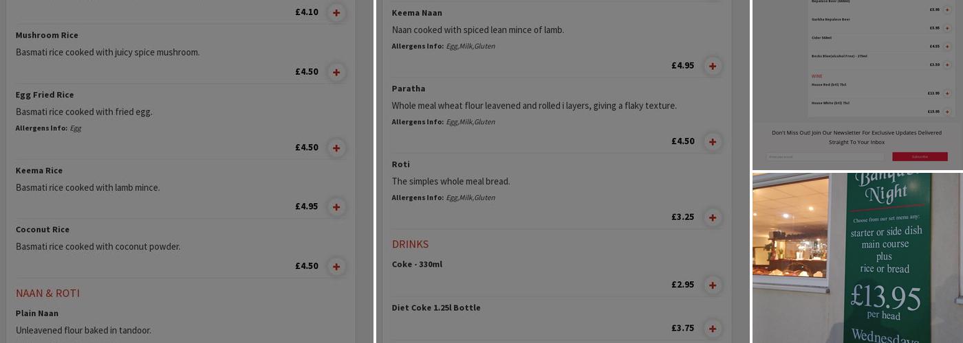 The Gurkha Kitchen Menu