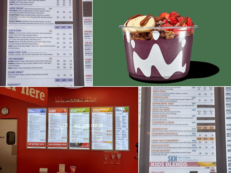 Smoothie King Menu