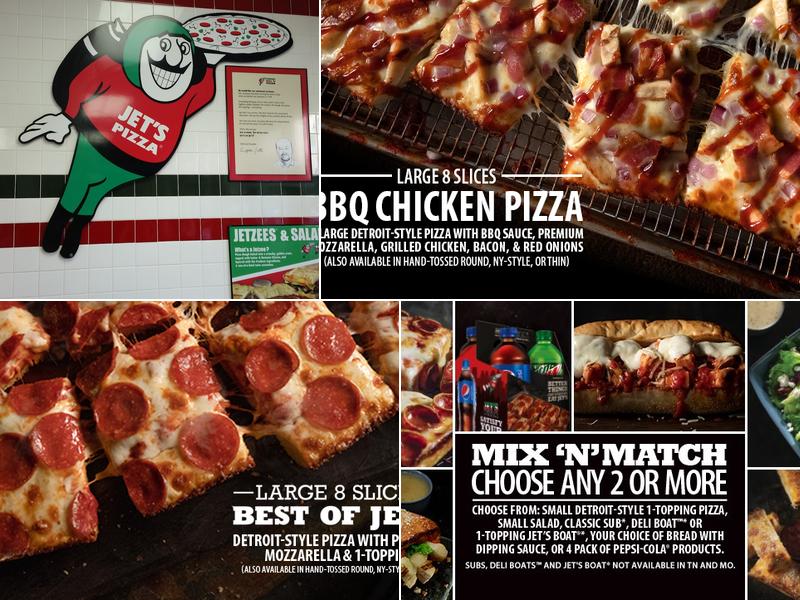 Jet's Pizza Menu