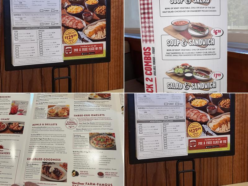 Bob Evans Menu