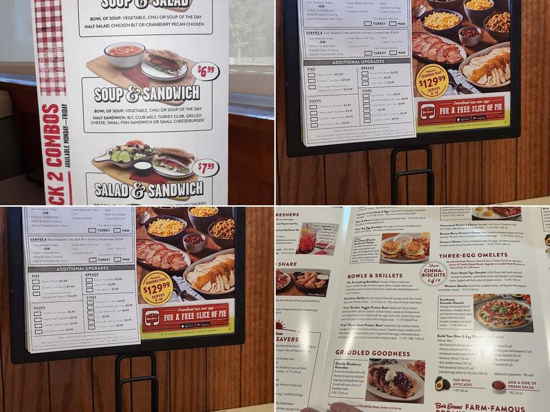 Bob Evans Menu