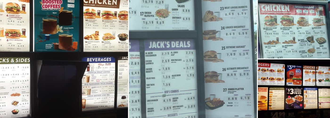 Jack In The Box Menu