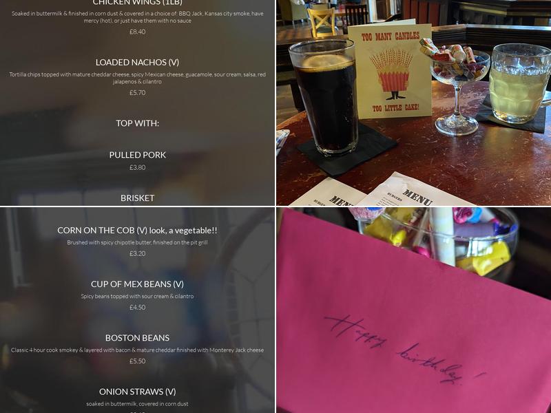 Huckleberrys Bar and Grill Menu