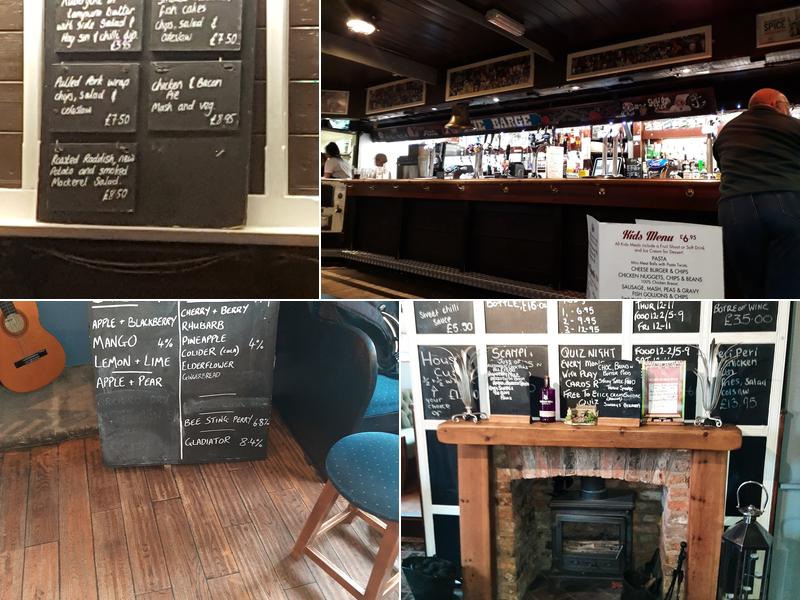 The Barge Menu